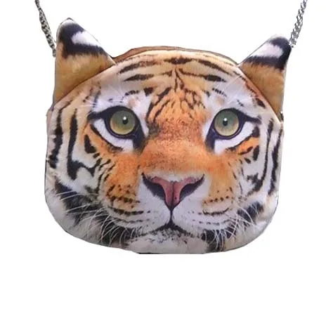 

Women Messenger Bags 3D Lion Tiger Shoulder Chain bag Promotion Hot bag