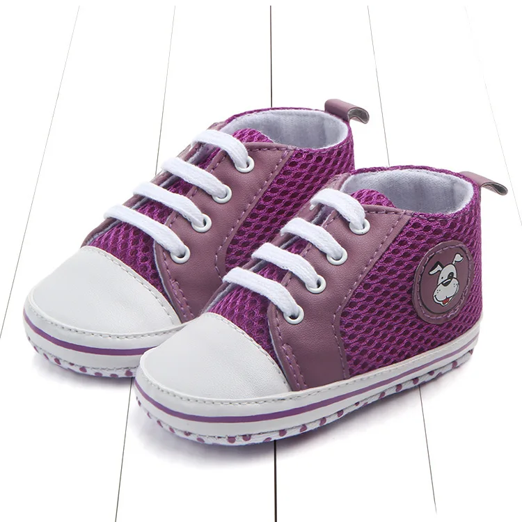 Newborn Spring Infant Cute Shoes Baby Girl Bow Dot Crib Shoes Anti-Slip Indoor First Walker for 0-18 Months