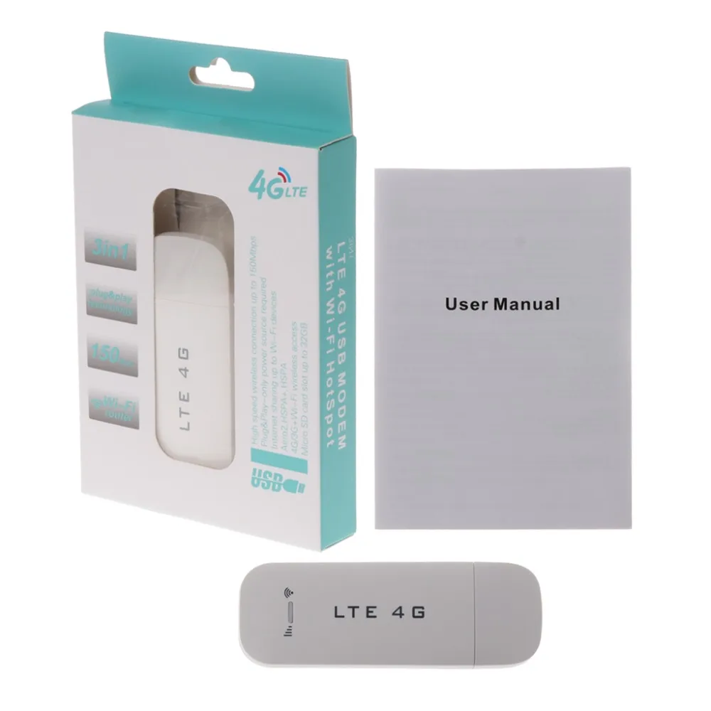 

4G LTE USB Modem Network Adapter With WiFi Hotspot SIM Card 4G Wireless Router