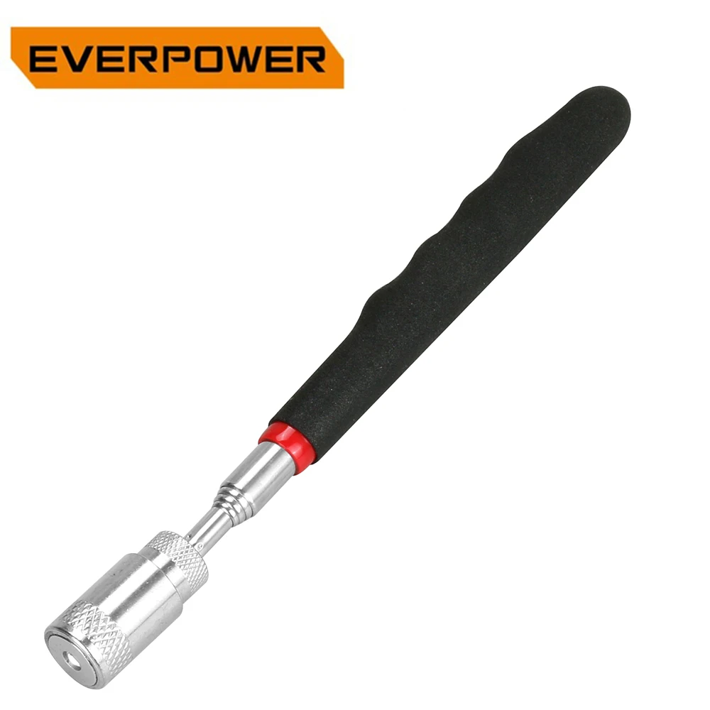 

Magnetic Pick-up Tool with LED Lighting Adjustable Telescopic Handle Sweeper for Home Sink Drains Auto keys Nut Bolt