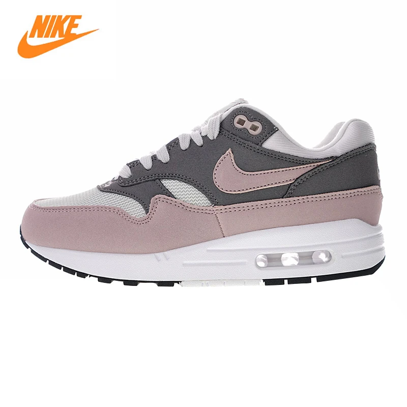 

Nike Air Max 1 Women's Running Shoes, Pink/Red, Shock-absorbing Non-slip Wear Resistant 319986 032 319986 035