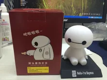 Huong Anime 10 CM Big Herói 6 Baymax PVC Figura Collectible Modelo Dom Brinquedos Boneca