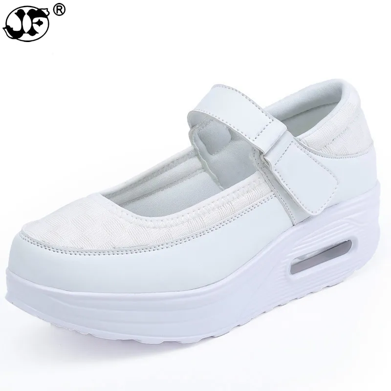 

Fashion Mesh W Shoes for Woman 2019 Nurse Shoes Platform Women Casual White Sneakers Trainers Ladies for Walking944