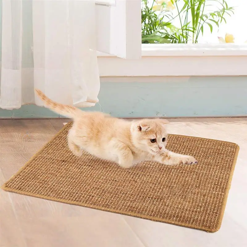 

Ultra-Sturdy Cat Scratch Board Pad Pet Cat Scratching Mat Natural Sisal Cat Mat Protection Play Scratcher Pad Cat Toys