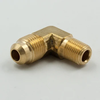

2pcs Brass Flared Tube Fitting 90 Degree Elbow SAE 45 Degree Flare 1/4" 3/8" 1/2" 5/8" SAE Male x 3/8" NPT Male Pipe Thread