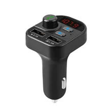 FORNORM Handsfree беспроводной Bluetooth MP3-плеер ЖК-дисплей USB зарядное устройство Bluetooth 5,0 два usb-порта музыкальный плеер в автомобиле