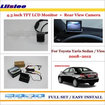 

Liislee For Toyota Yaris Sedan / Vios 2008 ~2012 4.3" LCD Monitor + Car Rearview BackUp Camera = 2 in 1 Car Parking System
