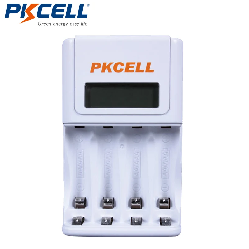 Beste 1 Stks * PKCELL Batterij Oplader voor AA AAA NIMH NICD Oplaadbare Batterijen Charger LCD Display EU US Plug