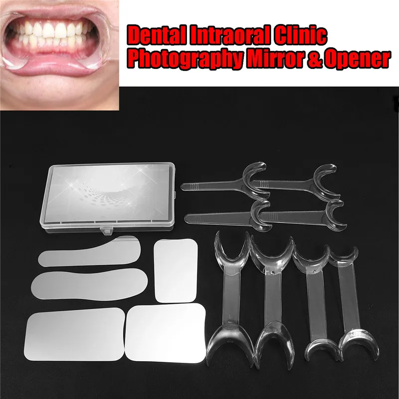 Dental Orthodontic Oral Intraoral Photography Mirror 5 Retractor Opener