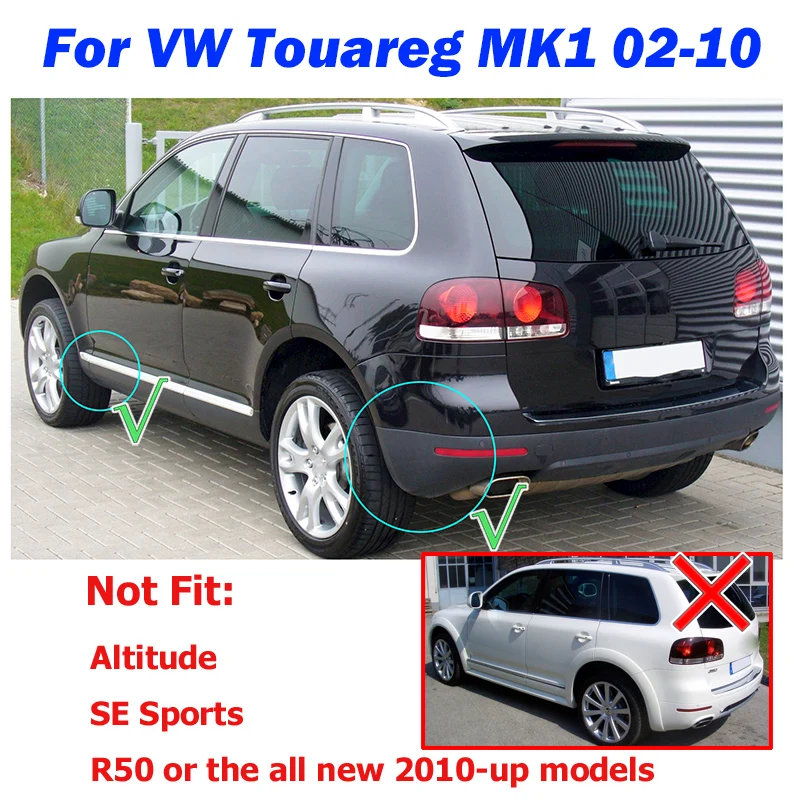 Набор литых брызговиков для VW Touareg Mk1 2008 2009 2010 Брызговики для лица Брызговики передние задние брызговики крыло брызговиков комплект