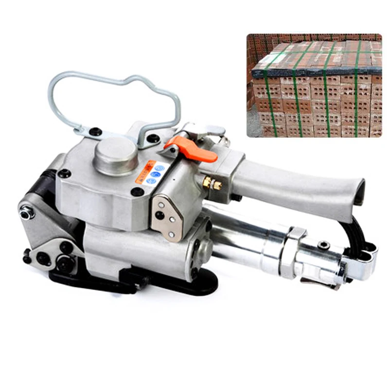 

3KW Portable Pneumatic PP Strapping Tool 2800N Binding Packing Machine For 13 16 19mm PP Pneumatic Baler Free Buckle A19