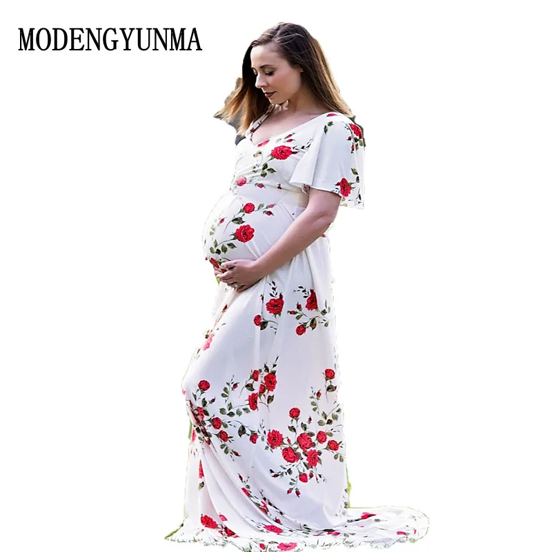 

MODENGYUNMA Pregnant Women Photo Shooti Maternity Dresses Maternity Clothes pregnancy Dresses Gown For Photography Photo Shoot