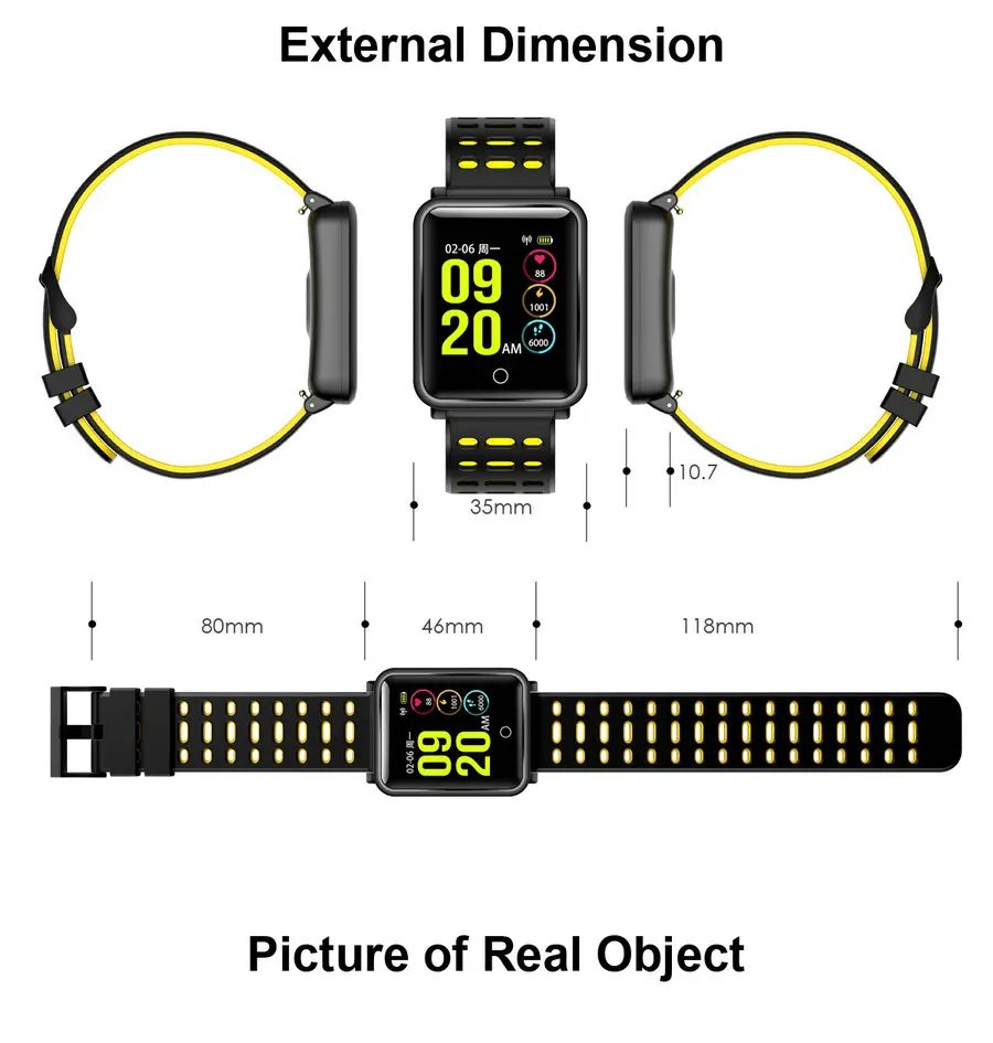 Cross-border hot N88 smart touch screen watch Sports waterproof step counter smart bracelet Cross-border hot N88 smart touch screen watch Sports waterproof step counter smart bracelet