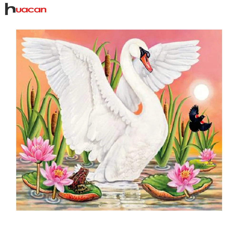 

Diamond Painting Swan Animal Diamond Embroidery Sale 5D Diamond Mosaic Needlework Handmade DIY Hobby Factory Sale