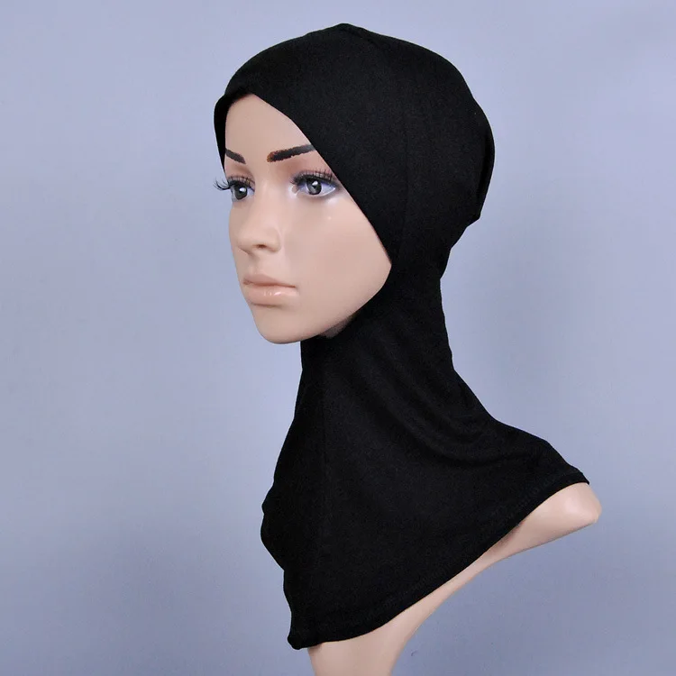 20 color women solid color cotton hijab muslim inner hats/caps modal