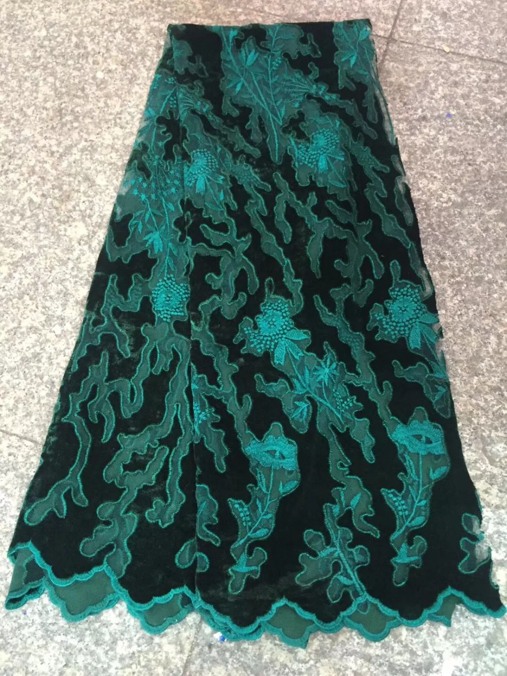 tulle with lace
