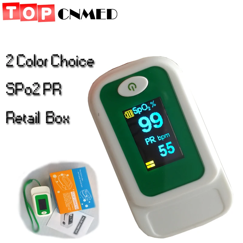 

CE 2 Colors Alarm Beep Sound OLED Display Fingertip Pulse Oximeter SPO2 Pulse Rate pulsioximetro SPO2 PR oximetro de dedo