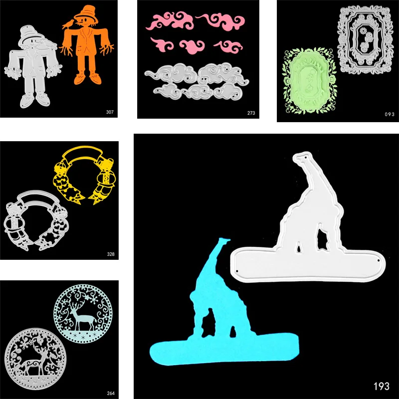 

ZhuoAng Chinese New Year Cutting Mold DIY Scrapbook Album Decoration Supplies Clear Stamp DIY Paper Card