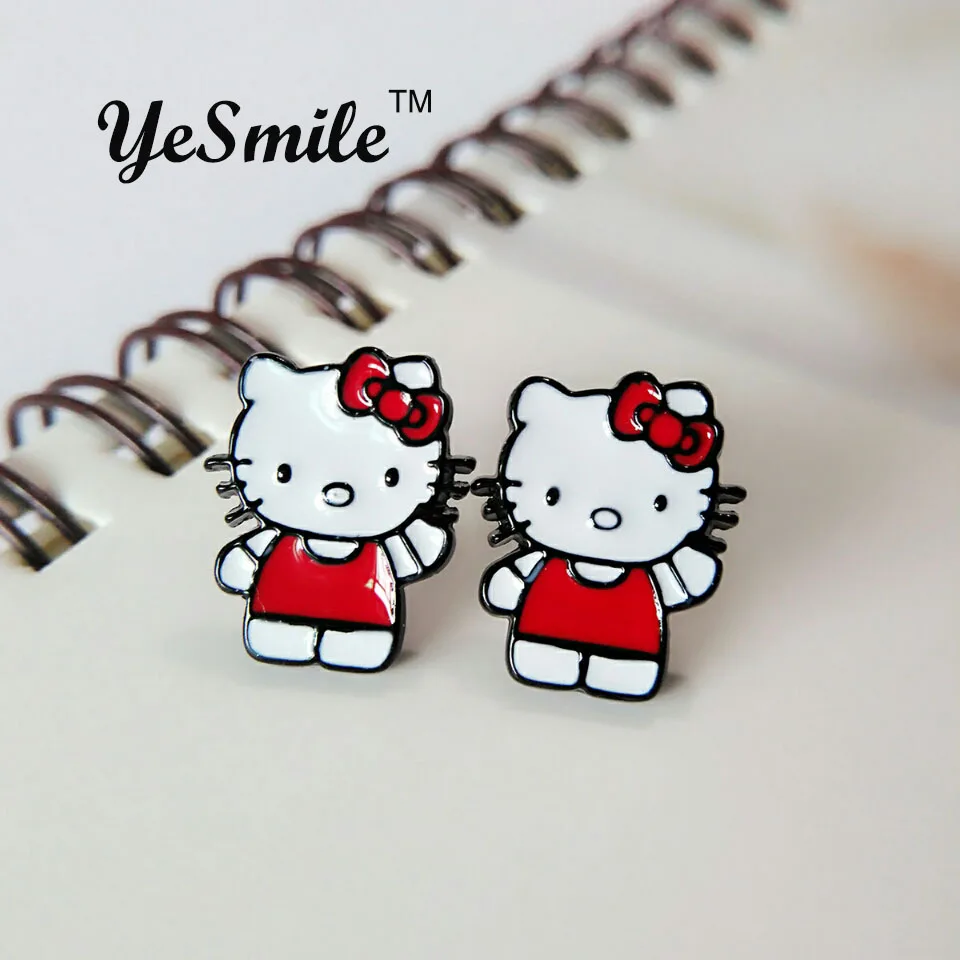 YeSmile Hello Kitty Anak Anak Kecil Yang Lucu Kucing Pejantan Anting