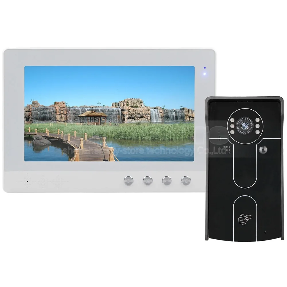 #*Cheap DIYSECUR 10 inch Wired Video Door Phone Doorbell Home Security Intercom System RFID Camera IR Night Vision