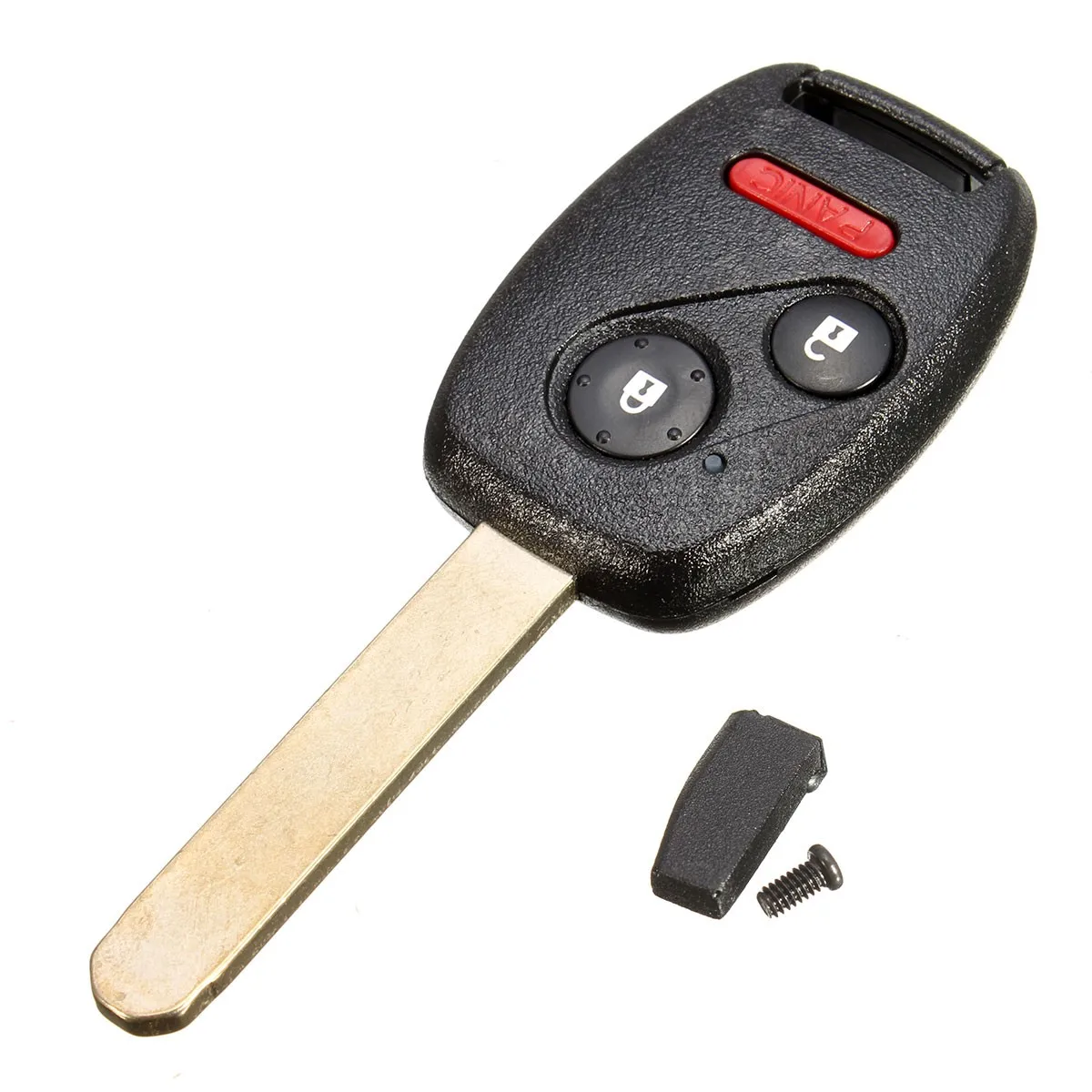 

2003-2007 3 (2+1) Buttons Key Entry Fob Car Alarm Case Remote Key with Chip ID46 433 MHz for Honda /Accord FIT /Civic /Odyssey