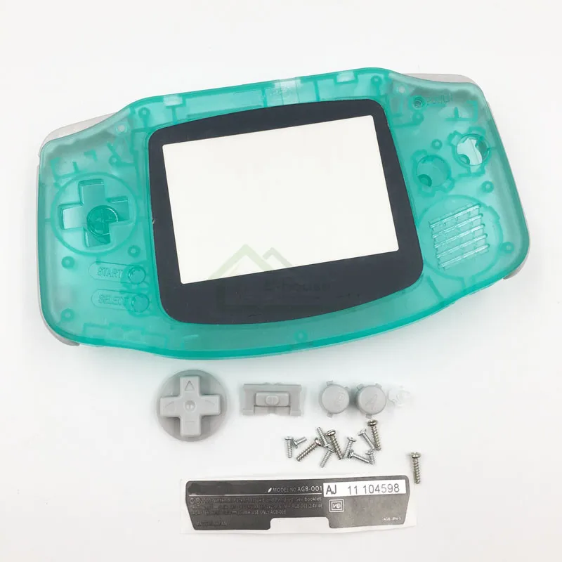 Светящаяся зеленая светящаяся синяя ракушка корпус для Gameboy Advance для GBA GBC GBP Ночная освещенная Оболочка Чехол