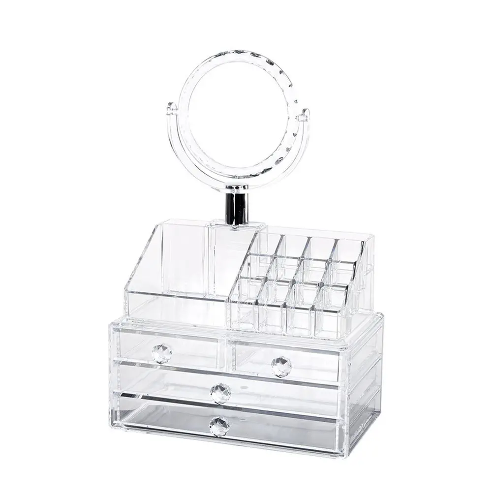 

Acrylic Jewelry Cosmetic Storage Drawers Display Transparent Makeup Organizer Boxes Case Cosmetic Storage BoxY-1017A