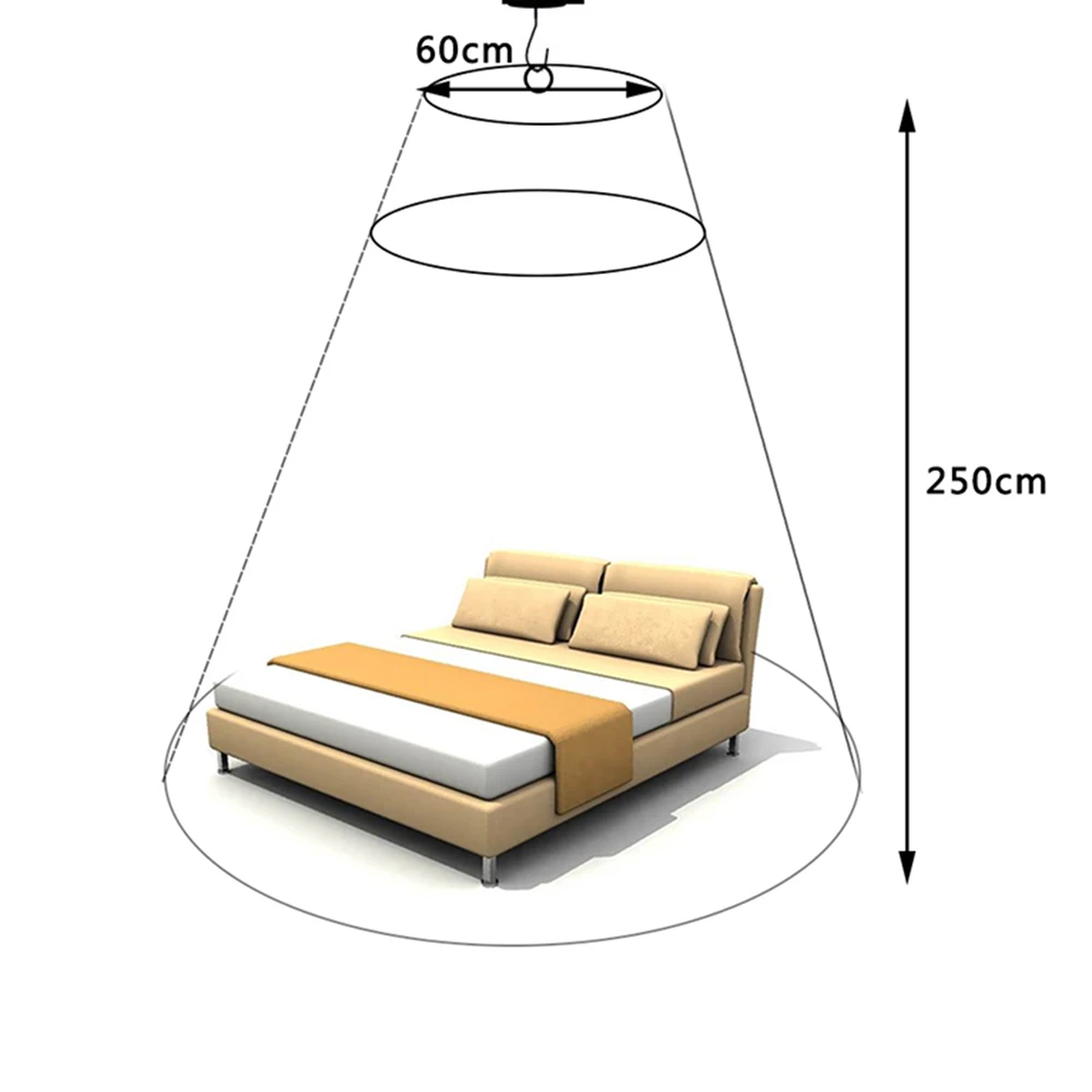 Москитная сетка купольные сетчатые занавески навес от насекомых отклонение балдахин Элегантный Навес балдахин кровать, палатка для двойной кровати
