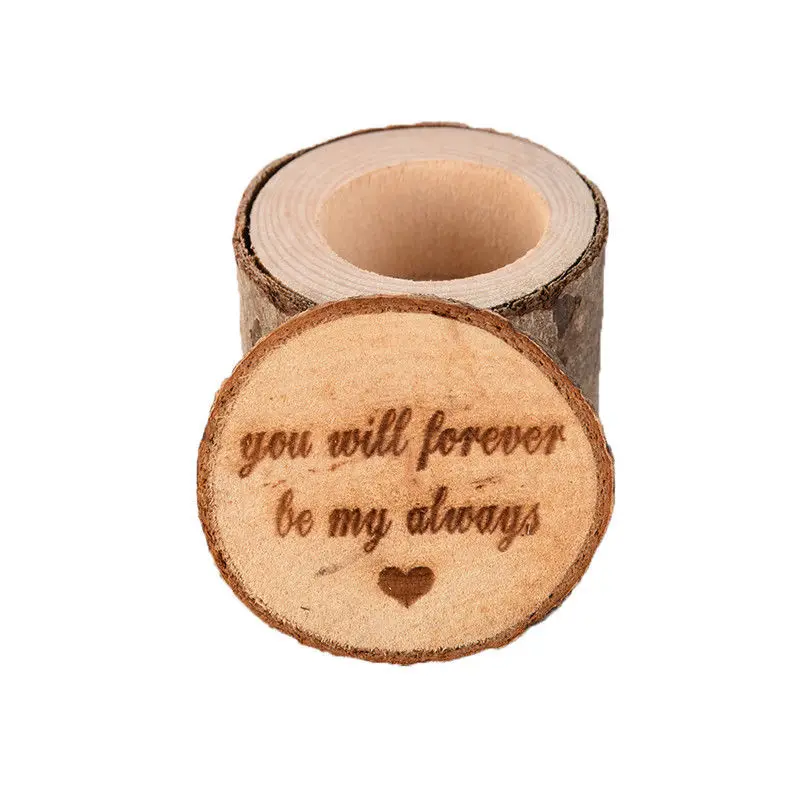 Custom Ring Box Personalized Wedding Valentines Engagement Wooden Ring Bearer Box Rustic Wedding Ring Box Holder