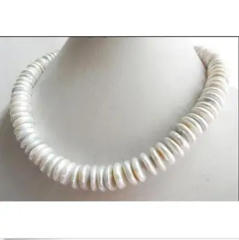 

elegant12-13mm south sea baroque white pearl necklace18" 925silver
