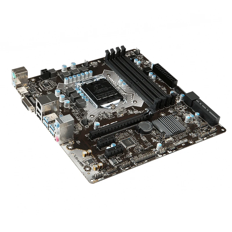 Материнская плата для MSI H170M pro dh 1151 pin H170 DDR4 поддерживает 6 7 поколение i7/i5/i3