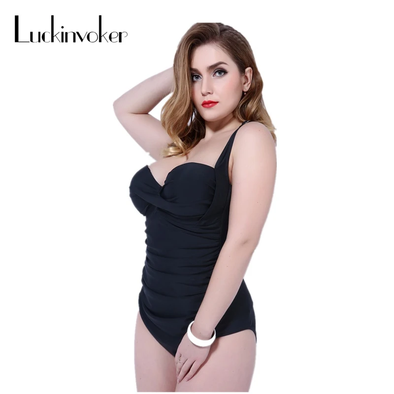 

Swimwear Women One Piece Swimsuit V-Neck Bodysuit Big Cup Sexy Solid Bathing Suit Monokini Backless Swimming Suit Beachwear 2018