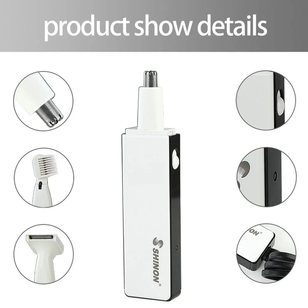

SH-2052 Multifunction 3 In 1 Rechargeable Electric Men Ear Nose Trimmer Portable Hair Clipper Shaver Eyebrow Trimmer