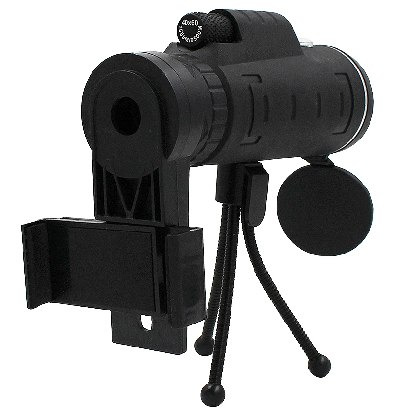TOKOHANSUN 40X зум Монокуляр Телескоп для мобильного телефона 40x60 для смартфонов Iphone huawei Xiaomi Объективы для камер для охоты на открытом воздухе