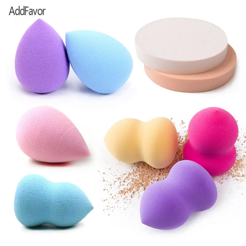 AddFavor 2Pc Latex free Sponge Face Blush Makeup Sponge Powder Puff Wet
