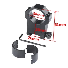 1 шт. 25,4 мм/30 мм высокое оптический прицел кольцо 20 мм Вивер планка Пикатинни для винтовки пистолетный страйкбол крепление для оружия охотничье крепление Каза