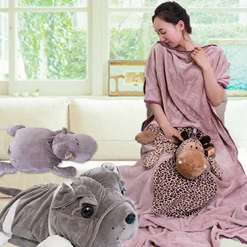 

Pillow quilt dual-use cushion folding pillow car lumbar pillow ofhead