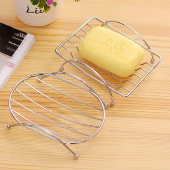 

Korean Cute Household Hollow Stainless Steel Drain Bathroom Soap Dishes