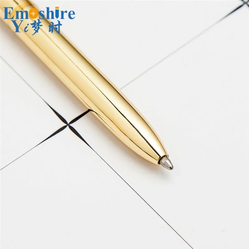 Emoshire Creative large diamond pen metal water droplets ballpoint pen Color rotary advertising pen metal crystal pen custom logo (3)