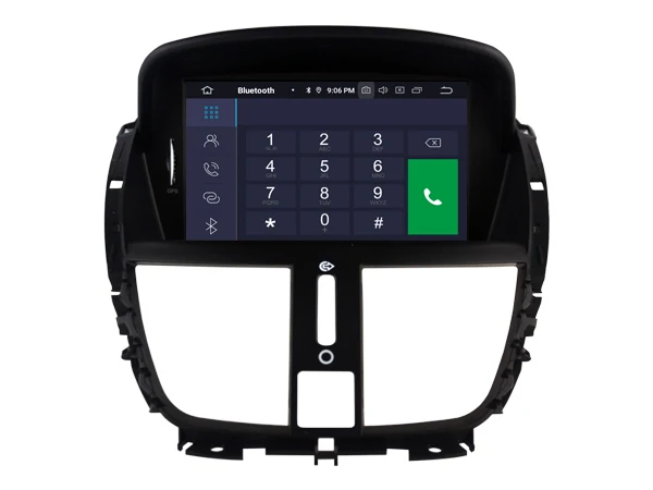 7' IPS Android 9.0 Octa Core Car DVD GPS Player For PEUGEOT 207 Multimedia Radio Navigation headunit 4+64G SD Mirror Link USB BT