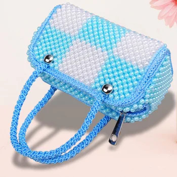 

Ladies Handbag Handmade Beaded Bag Ladies Bag G094 Pearl Double Bag
