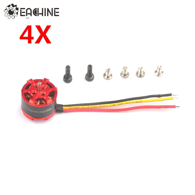 4X Eachine Модернизированный двигатель 1104 6500KV бесщеточный двигатель 1-3 S для Eachine Для Aurora 90 100 Мини FPV гоночного дрона запчасти