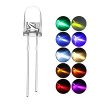 200 pcs 5mm LED 빛 Emitting Diodes 2pin Assorted Diffused Kit 상자 색 UV White Red Yellow Green Blue warm White Pink ST462(China)