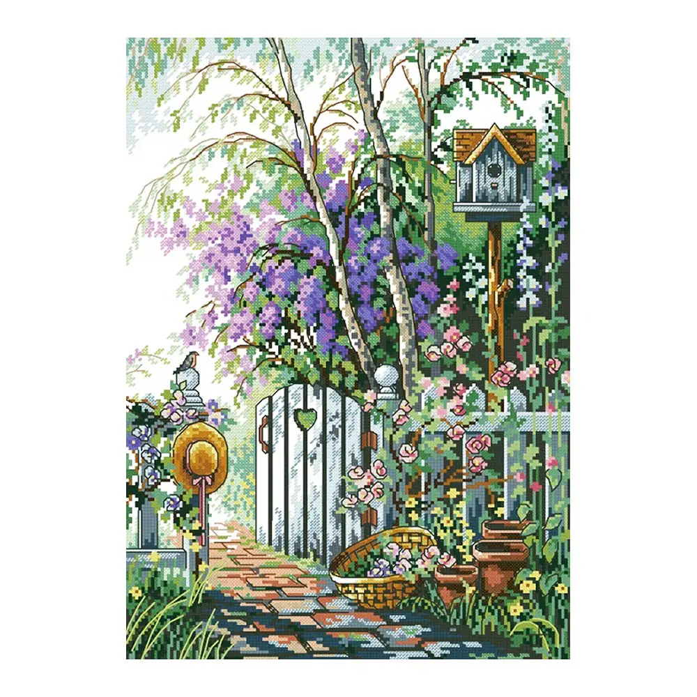 

Secret Garden scenic floral Diamond Painting Full Round New DIY Sticking Drill Cross Embroidery 5D simple Home Decoration