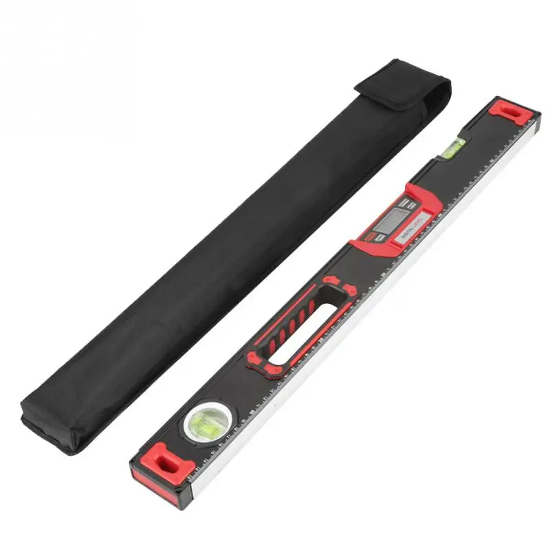 

Digital Angle Level Ruler Aluminum Alloy Magnetic Angle Finder Level 4 x 90degree Inclinometer Level Measuring Tools 600mm