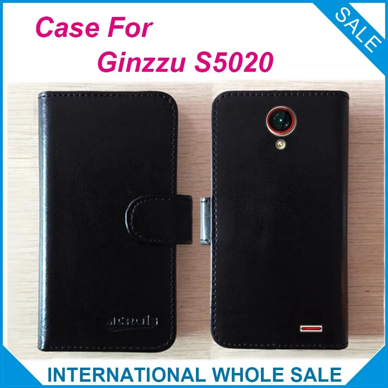 Лидер продаж! Чехол 2016 Ginzzu S5020 6 цветов высококачественный кожаный эксклюзивный
