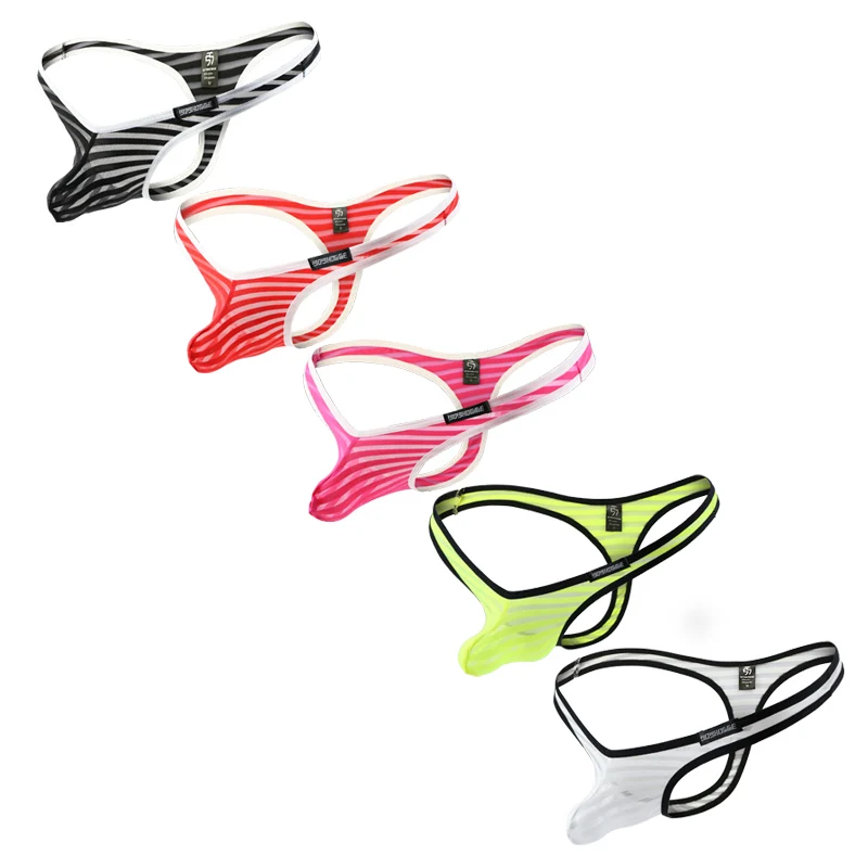 

5Pcs New Sexy T-back Mini Briefs Men Breathable Underwear Man Panties Gay Men Brief Bikini Dropshipping