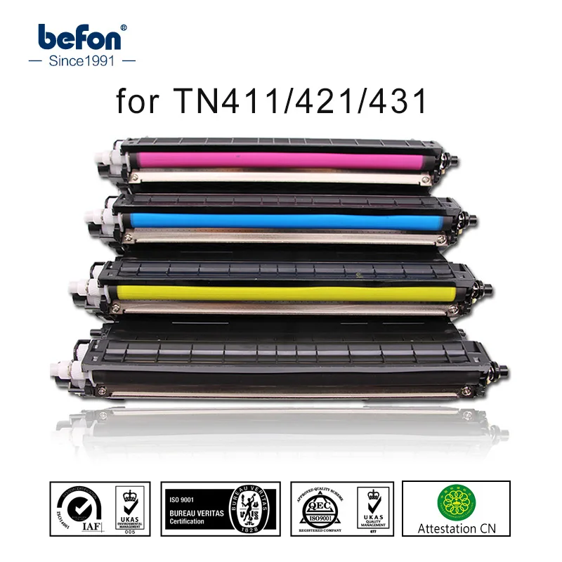 befon Compatible Tone Cartridge Replacement for Brother TN421 TN 421 TN411 TN431 411 431 DCP-L8410CDW DCP 8410 HL-L8260CDW 8360 |