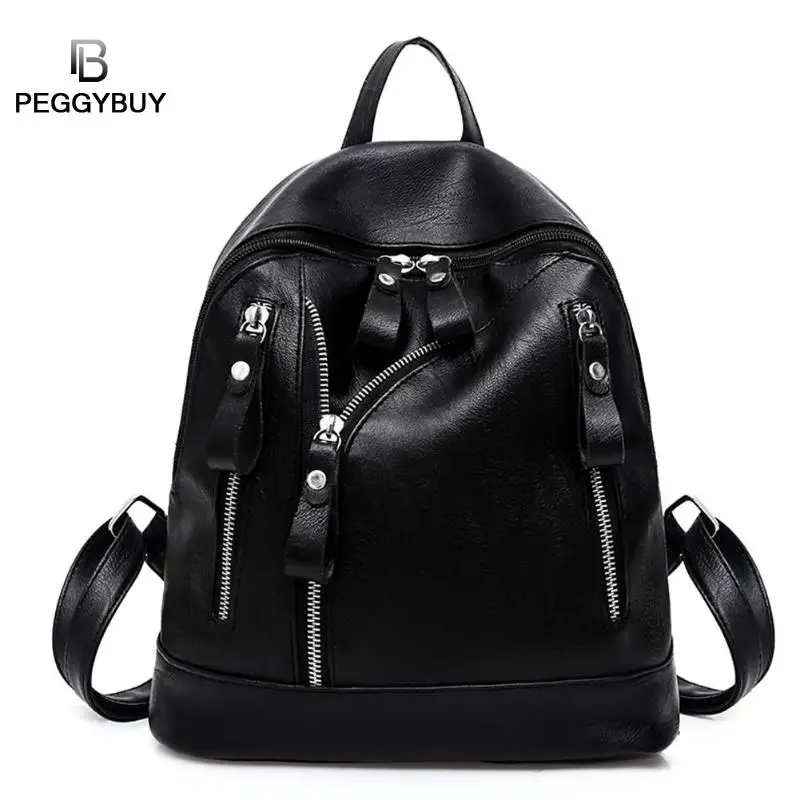 Women Backpack Female PU Leather Rucksacks Students Schoolbag For Teenagers Girls Pretty Mini Black Backpacks Mochila Feminina Women Backpack Female PU Leather Rucksacks Students Schoolbag For Teenagers Girls Pretty Mini Black Backpacks Mochila Feminina