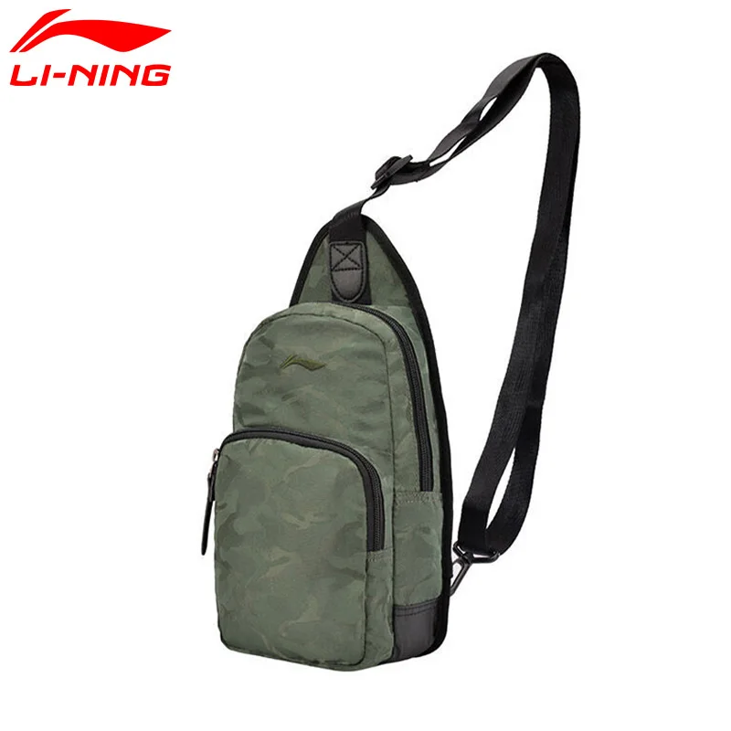 Li-Ning Men's Urban Sport Chest Package Polyester City Jogging LiNing Sports Bags ABDM003 EJFM17 | Спорт и развлечения